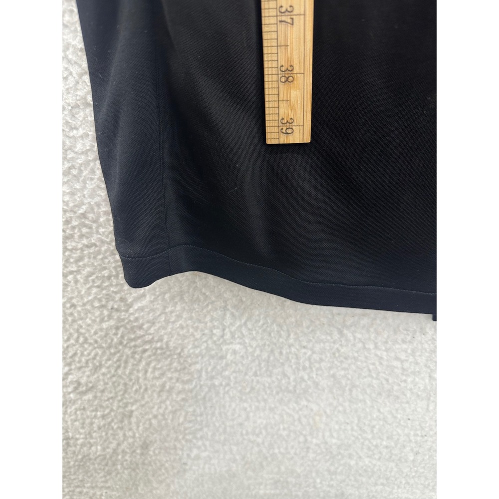 Mango Sheath Dress Women Size 8 Black White Good Colorblock V-Neck Midi - Picture 8 of 11
